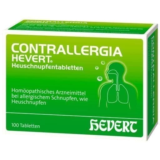 Hay fever tablets, allergic rhinitis, CONTRALERGIA Hevert - UKDorf