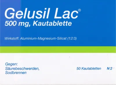 Heartburn, acid regurgitation, duodenal ulcer, GELUSIL LAC chewable tablets - UKDorf