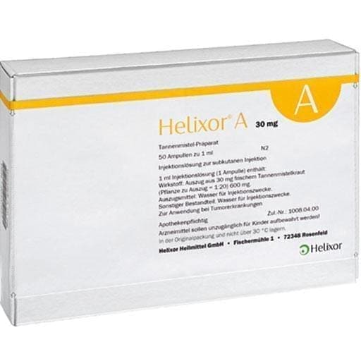 HELIXOR A ampoules 30 mg Malignant, benign tumor diseases UK