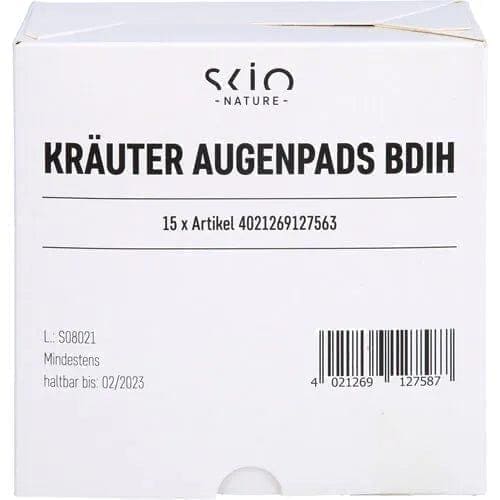 HERBAL EYE PADS BDIH, eyebright herb, fennel, arnica, chamomile flowers - UKDorf