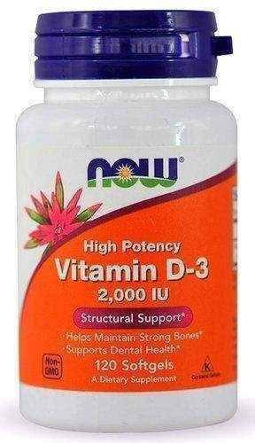 High Potency Vitamin D3 2000 x 120 softgels capsules UK