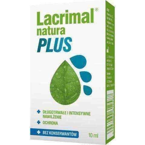 Hypromellose eye drops | Lacrimal Natura Plus eye drops 10ml UK