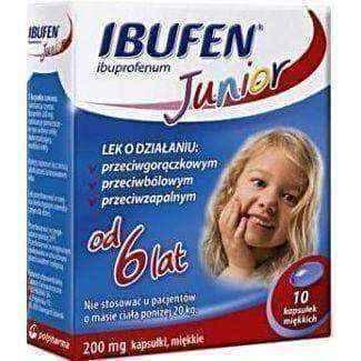Ibufen JUNIOR 10 x 0.2g capsules UK