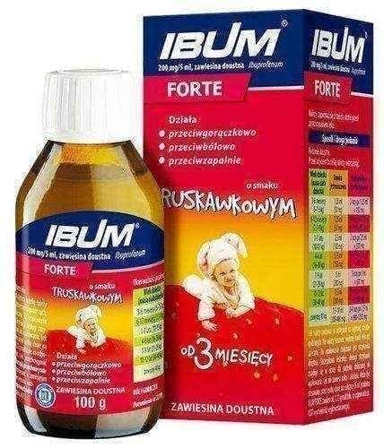 Ibum Forte 0.2g - 5ml strawberry suspension 100g UK
