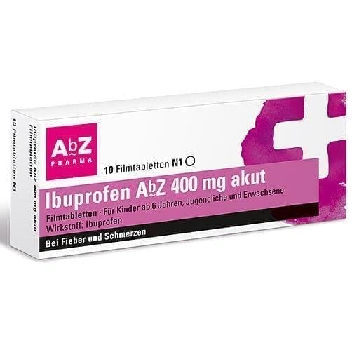 IBUPROFEN AbZ 400 mg acute film-coated tablets UK