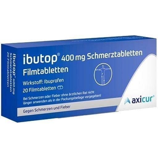 IBUTOP 400 mg painkillers film-coated tablets UK