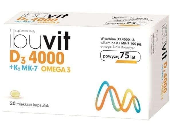Ibuvit D3 4000 + K2 MK-7 Omega 3 UK