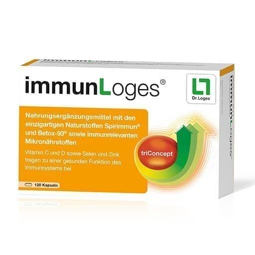 IMMUNLOGES spirulina algae, beta glucan capsules UK