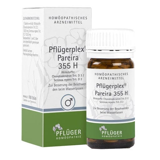 Improvement of symptoms Urinating, blood in urine, glucose in urine, PFLÜGERPLEX Pareira 355 H tablets - UKDorf