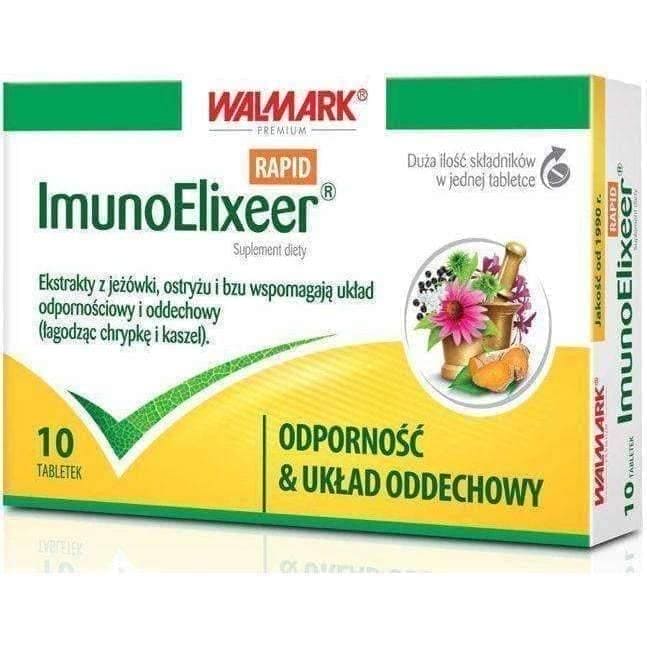 ImunoElixeer RAPID x 10 tablets, immune system diseases UK