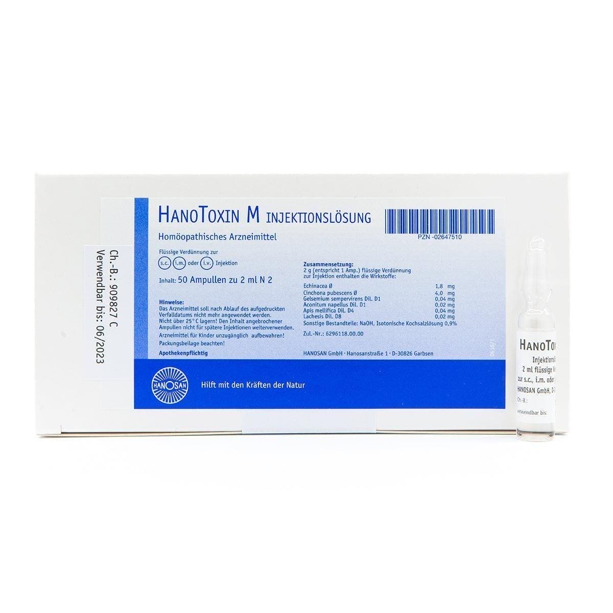 Influenza virus, Fever, weakness, HANOTOXIN M solution for injection - UKDorf