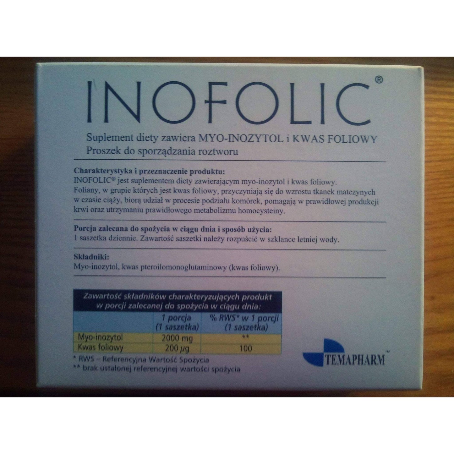 INOFOLIC Sachets N20 PCOS Treatment, Inositol & Folic Acid Ovulation UK stock UK