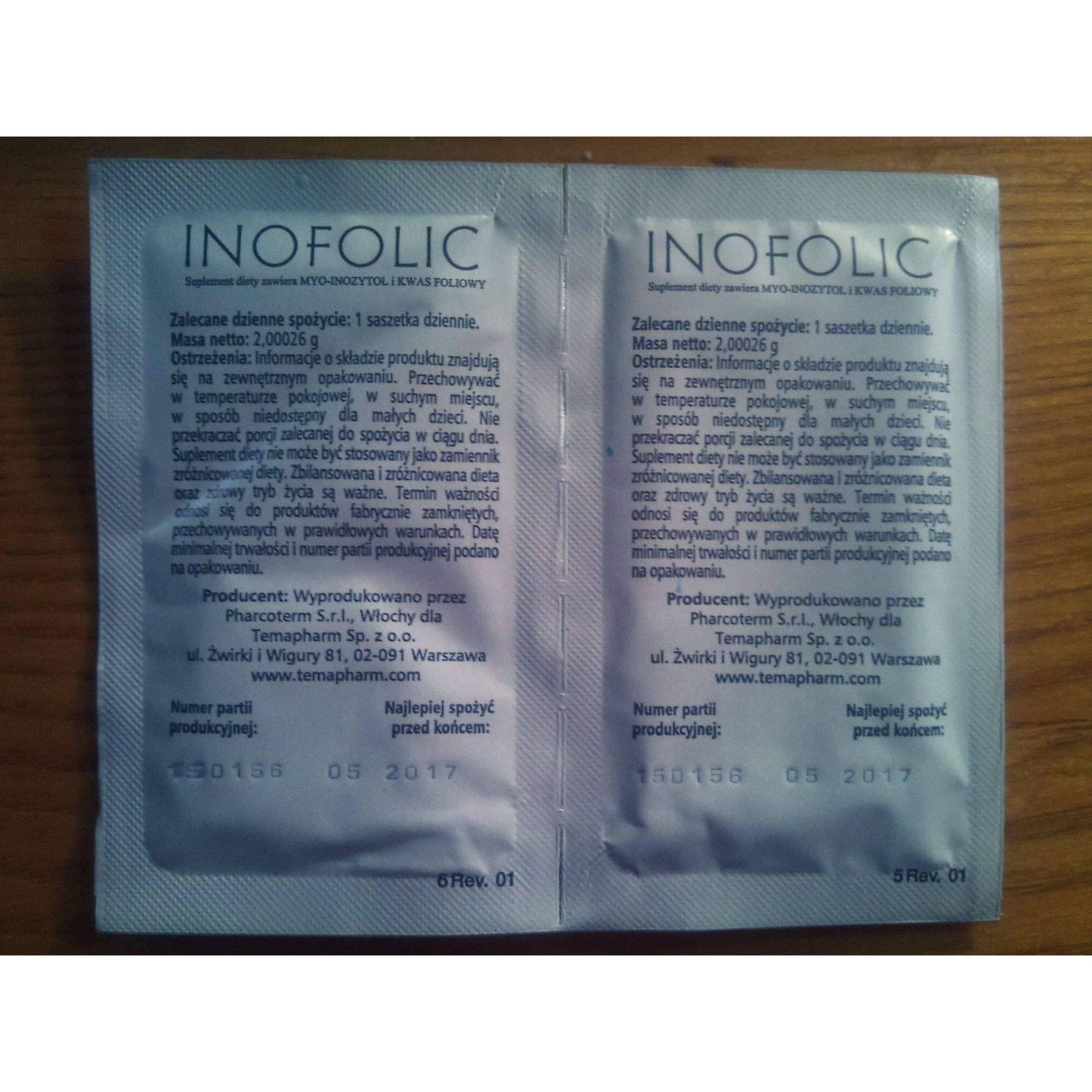 INOFOLIC Sachets N20 PCOS Treatment, Inositol & Folic Acid Ovulation UK stock UK
