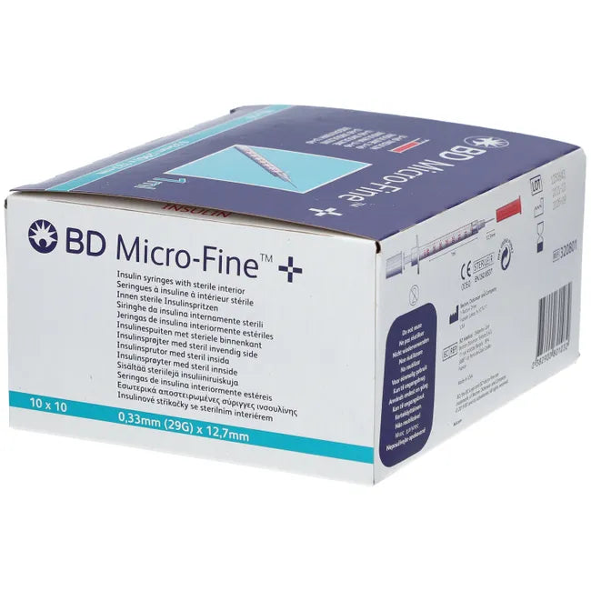BD MICRO-FINE+ insulin syringe 1 ml U40 12.7 mm - UKDorf