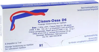 Intraocular pressure, CISSUS-OSSA D 6 ampoules - UKDorf
