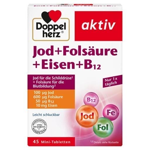 iodine+folic acid+iron+B12 tablets - UKDorf
