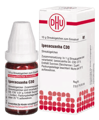IPECACUANHA C 30, Cephaelis ipecacuanha, amoebic dysentery, cancer, diarrhea - UKDorf