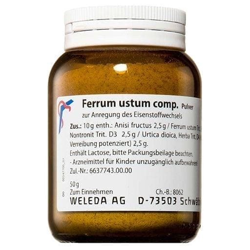 Iron metabolism, Disorders of iron metabolism, FERRUM USTUM comp Weleda - UKDorf
