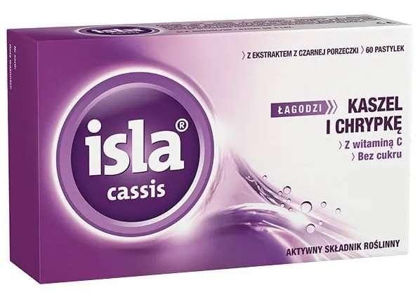 ISLA taste blackcurrant Cassis x 60 Tablets - throat lozenges UK-USA UK