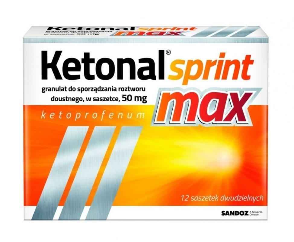 Ketoprofen, Ketonal Sprint Max 50 mg 12 sachets