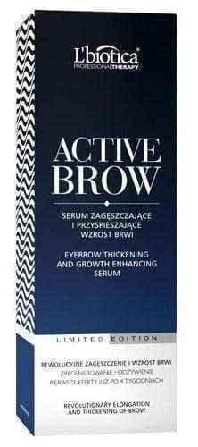 L'Biotica Active Brow Serum thickening and accelerating the growth of eyebrows 3.5ml UK