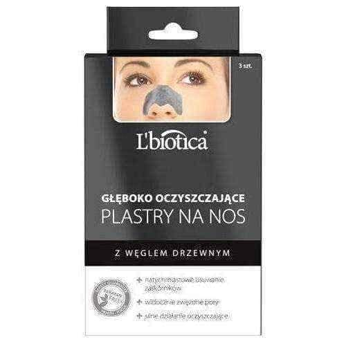 L'Biotica Deep cleansing nose patches with charcoal x 3 pieces (nose patch) UK