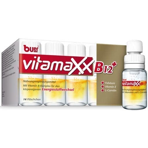 L carnitine, high-dose vitamin b complex, BUER VITAMAXX drinking bottles - UKDorf