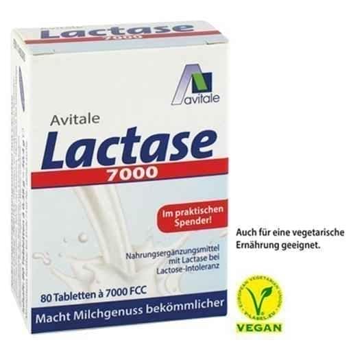 LACTASE 7,000 FCC tablets in a dispenser 80 pcs UK