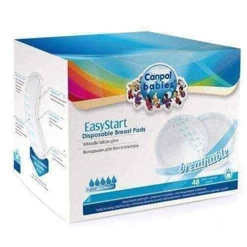 Lactation pads, CANPOL EasyStrart pads x 48 pcs UK