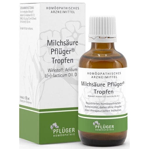 LACTIC ACID Pfluger Drops, fatigue caused by overexertion, cramps, spasms - UKDorf