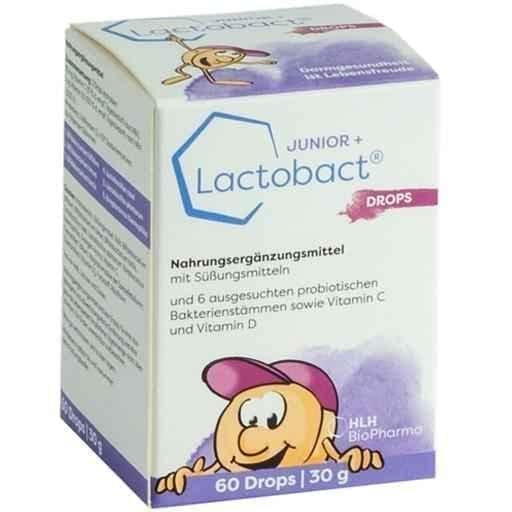 LACTOBACT Junior Drops lozenges 60 pcs UK