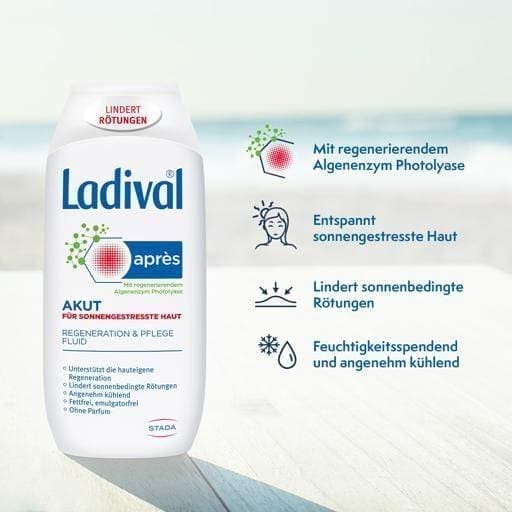 LADIVAL Akut Apres Care Soothing algae enzymes Fluid UK