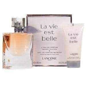 Lancome La Vie Est Belle L'Eau de Parfum Gift Set 50ml Spray + 50ml Body Lotion UK