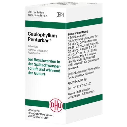 Late pregnancy, during childbirth, CAULOPHYLLUM PENTARKAN tablets - UKDorf