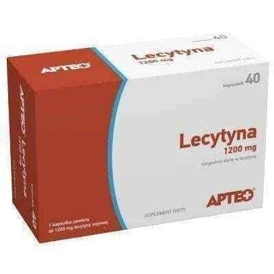 LECITHIN 1200mg Apteo, soy lecithin UK