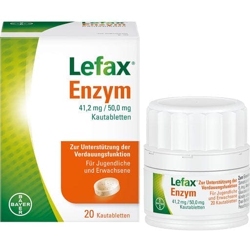 LEFAX enzyme chewable, pancreas, Simethicone tablets - UKDorf