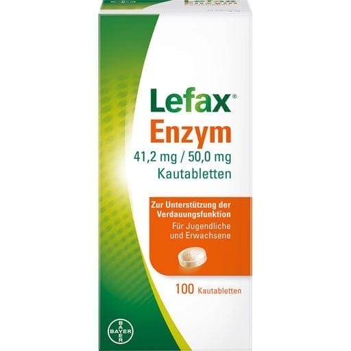 LEFAX enzyme chewable, pancreas, Simethicone tablets - UKDorf