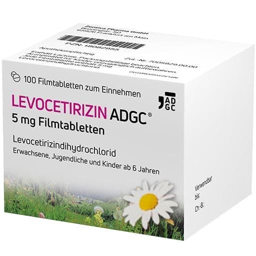 LEVOCETIRIZINE ADGC 5 mg film-coated tablets - UKDorf