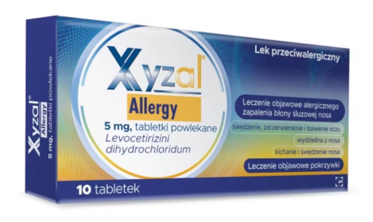 Levocetirizine dihydrochloride, Xyzal Allergy 5 mg 10 tablets - UKDorf