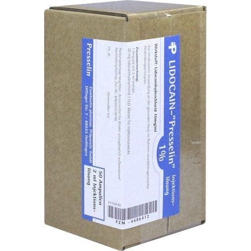 Lidocaine hydrochloride, LIDOCAIN PRESSELIN 1% injection - UKDorf