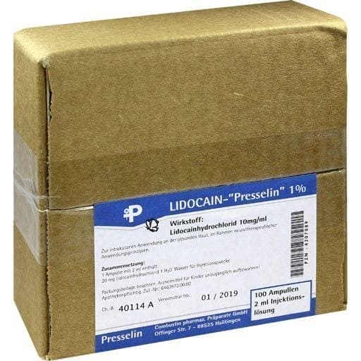 Lidocaine hydrochloride, LIDOCAIN PRESSELIN 1% injection - UKDorf