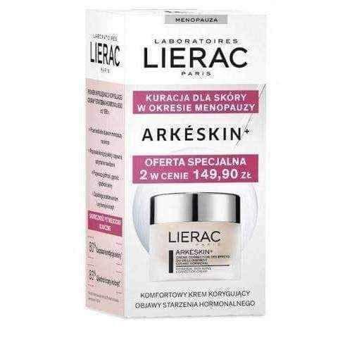 LIERAC Arkeskin+ cream correcting signs of hormonal aging 2 x 50ml UK