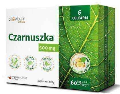 Liquid Black Cumin Biovitum 500mg x 60 capsules UK