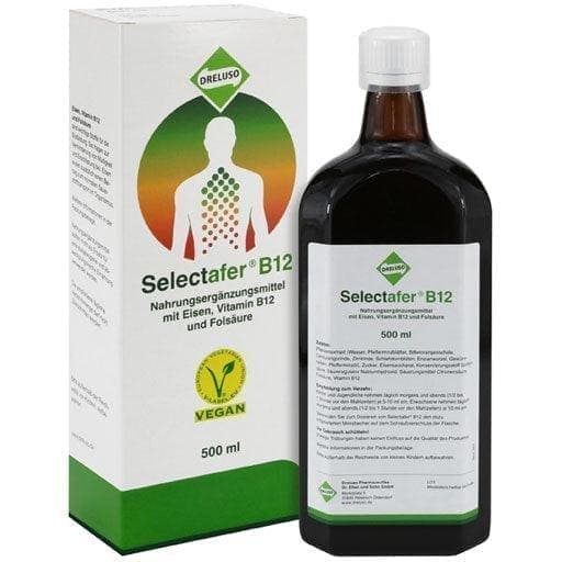 Liquid vitamin b12 and folic acid, SELECTAFER UK