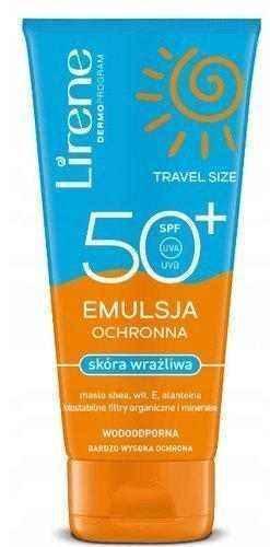 Lirene Protective emulsion SPF50 + sensitive skin Travel Size 90ml UK