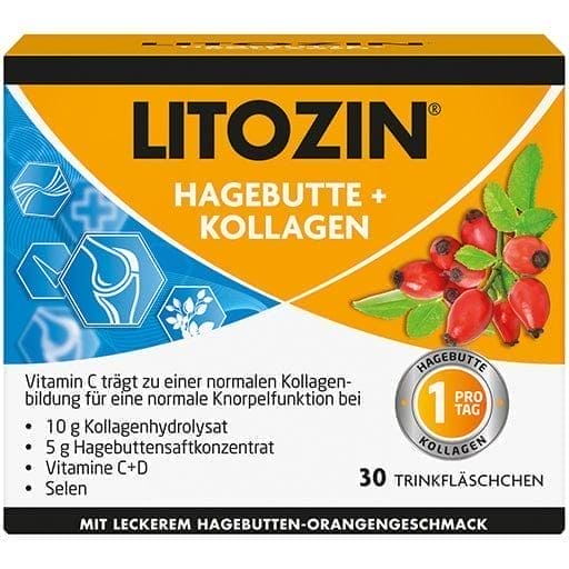 LITOZIN rosehip+collagen drinking bottle - UKDorf