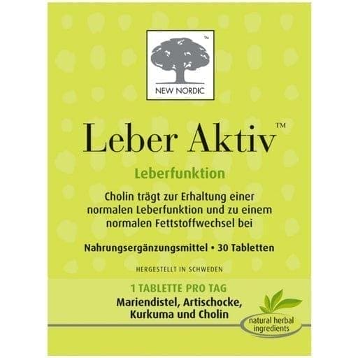 LIVER ACTIVE tablets, milk thistle, choline, artichoke, turmeric extracts - UKDorf