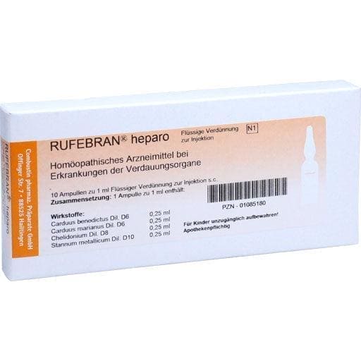 Liver disorders, homeopathic drugs, RUFEBRAN heparo ampoules - UKDorf