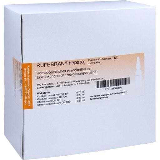 Liver disorders, homeopathic drugs, RUFEBRAN heparo ampoules - UKDorf