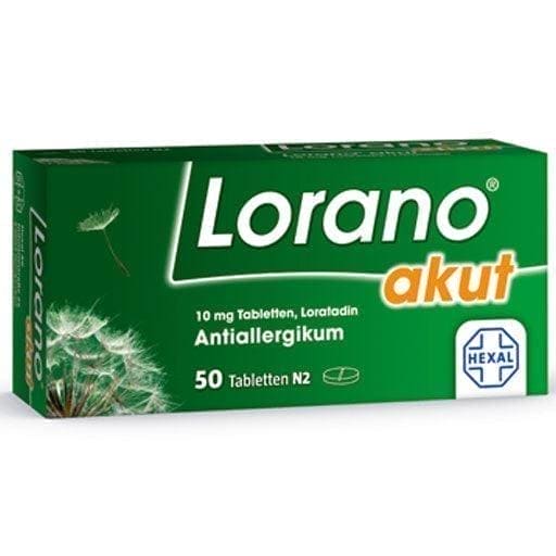 LORANO, loratadine, hay fever, house dusting, allergy to animal hair UK